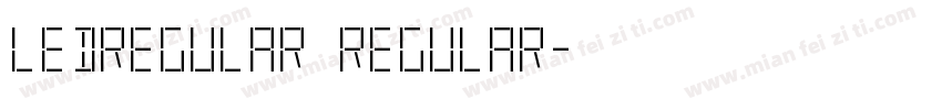 LedRegular Regular字体转换